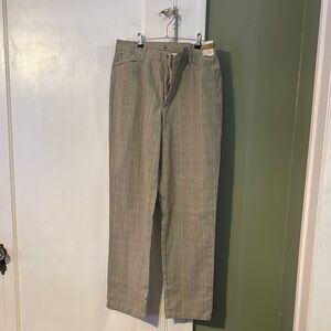 Lee Vintage Striped Casual Stretch Dress Pants Size 12 M New